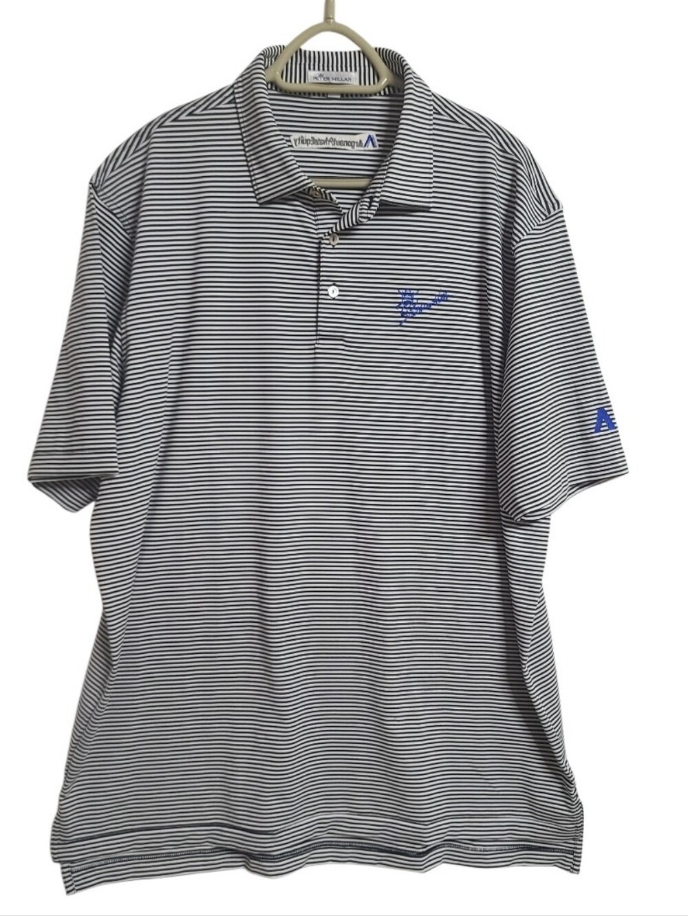 Peter Millar Summer Comfort Stripe Golf Polo XL Argonaut Private Equity